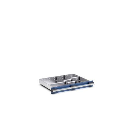 cubio adjustable metal divider kit 7 compartment - WxDxH: 650x525x75mm - galvanised steel