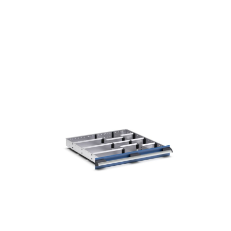 cubio adjustable metal divider kit 12 compartment - WxDxH: 650x650x75mm - galvanised steel