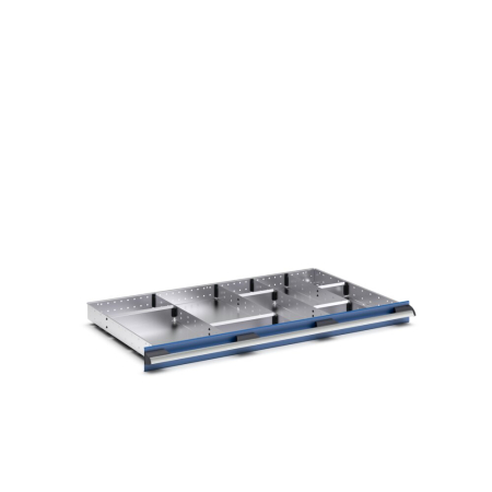 cubio adjustable metal divider kit 10 compartment - WxDxH: 1050x650x75mm - galvanised steel
