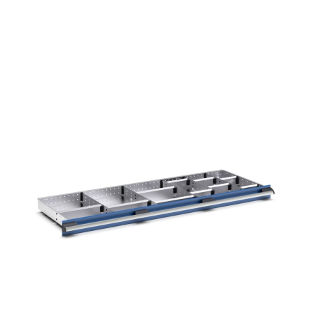 cubio adjustable metal divider kit 16 compartment - WxDxH: 1300x525x75mm - galvanised steel