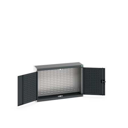 cubio wall cupboard (perfo door liner) with louvre back WxDxH: 1050x325x700mm