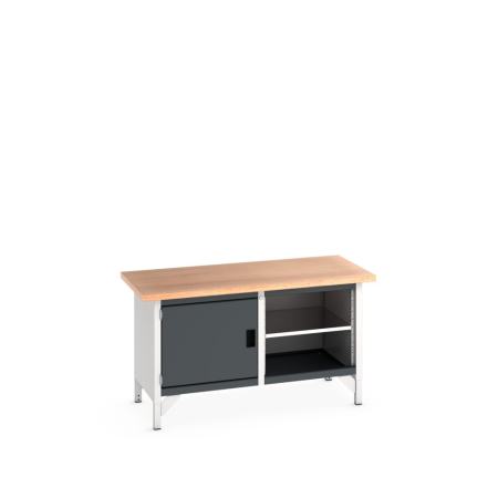 cubio storage bench (multiplex) cupboard / open WxDxH: 1500x750x840mm