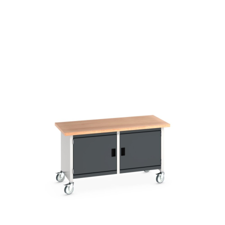 cubio mobile storage bench (multiplex) cupboard / cupboard WxDxH: 1500x750x840mm