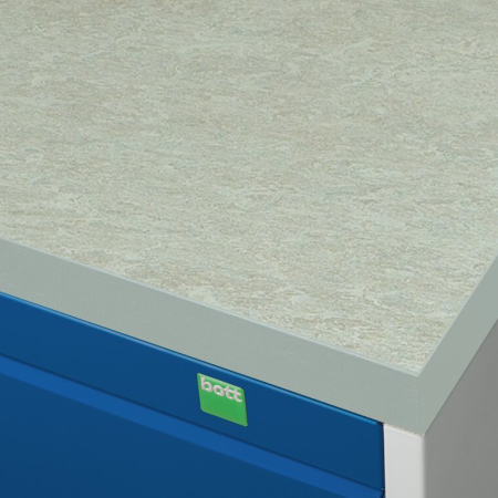 cubio worktop (lino) WxDxH: 525x525x40mm - grey