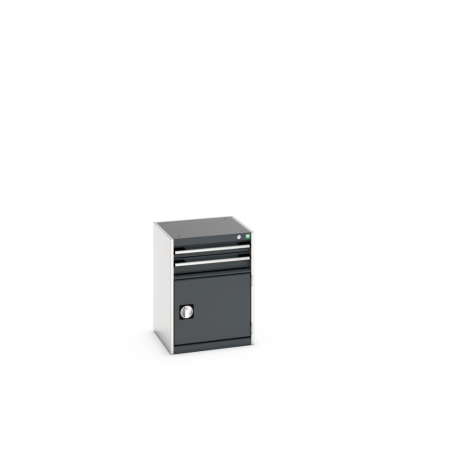 cubio drawer-door cabinet with 2 drawers / door WxDxH: 525x525x700mm