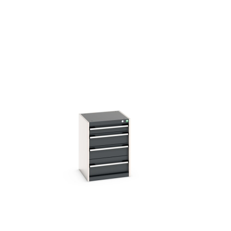 cubio drawer cabinet with 4 drawers WxDxH: 525x525x700mm
