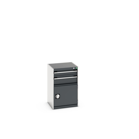 cubio drawer-door cabinet with 2 drawers / door WxDxH: 525x525x800mm