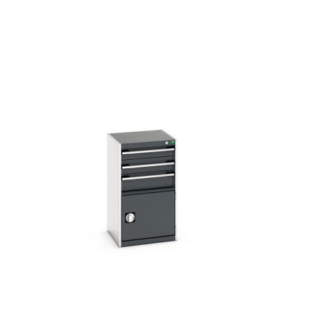 cubio drawer-door cabinet with 3 drawers / door WxDxH: 525x525x900mm