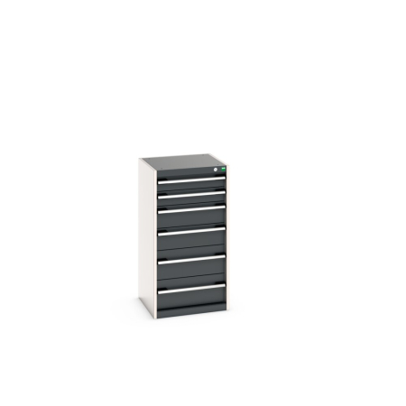 cubio drawer cabinet with 6 drawers WxDxH: 525x525x1000mm