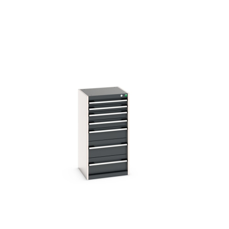 cubio drawer cabinet with 7 drawers WxDxH: 525x525x1000mm