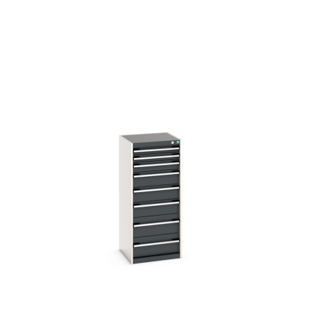 cubio drawer cabinet with 8 drawers WxDxH: 525x525x1200mm
