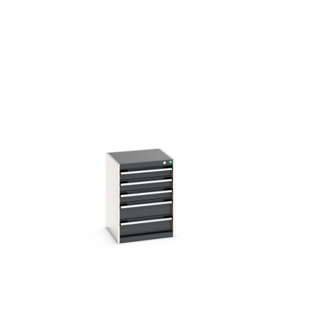 cubio drawer cabinet with 5 drawers WxDxH: 525x525x700mm