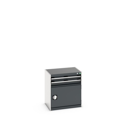 cubio drawer-door cabinet with 2 drawers / door WxDxH: 650x525x700mm