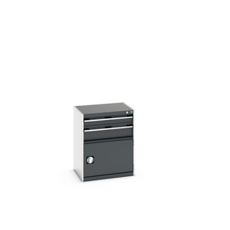 cubio drawer-door cabinet with 2 drawers / door WxDxH: 650x525x800mm