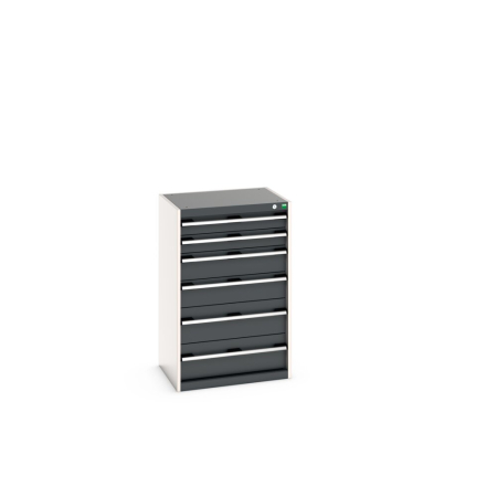 cubio drawer cabinet with 6 drawers WxDxH: 650x525x1000mm