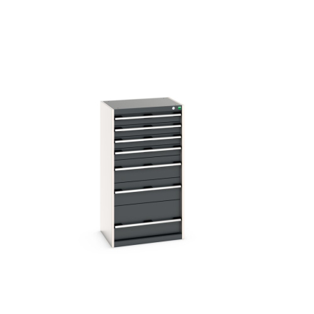 cubio drawer cabinet with 7 drawers WxDxH: 650x525x1200mm