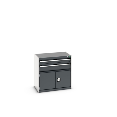 cubio drawer-door cabinet with 2 drawers / door WxDxH: 800x525x800mm