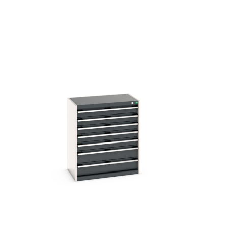 cubio drawer cabinet with 7 drawers WxDxH: 800x525x900mm