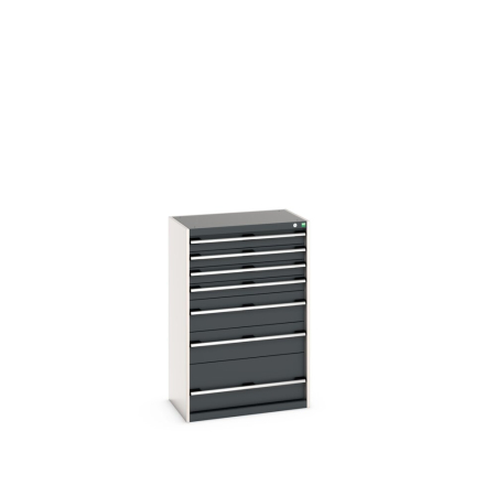 cubio drawer cabinet with 7 drawers WxDxH: 800x525x1200mm