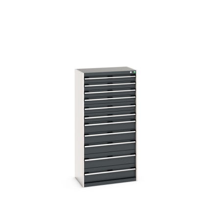 cubio drawer cabinet with 11 drawers WxDxH: 800x525x1600mm