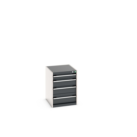 cubio drawer cabinet with 4 drawers WxDxH: 525x650x700mm