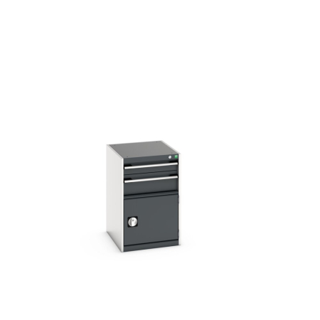 cubio drawer-door cabinet with 2 drawers / door WxDxH: 525x650x800mm