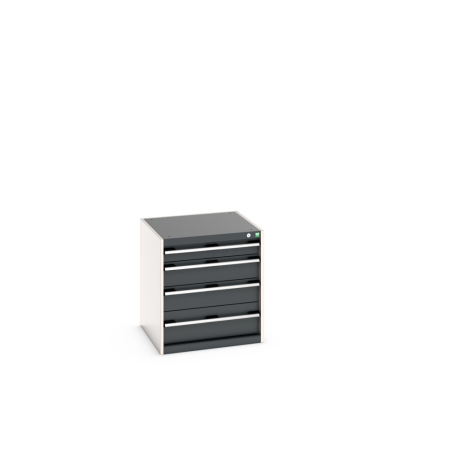 cubio drawer cabinet with 4 drawers WxDxH: 650x650x700mm