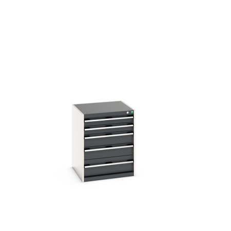 cubio drawer cabinet with 5 drawers WxDxH: 650x650x800mm