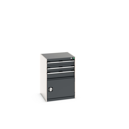 cubio drawer-door cabinet with 3 drawers / door WxDxH: 650x650x900mm
