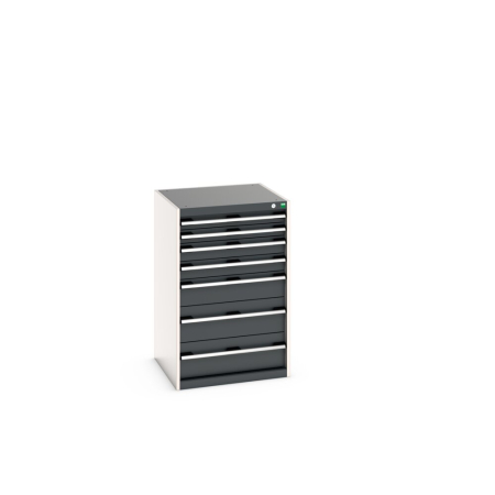 cubio drawer cabinet with 7 drawers WxDxH: 650x650x1000mm