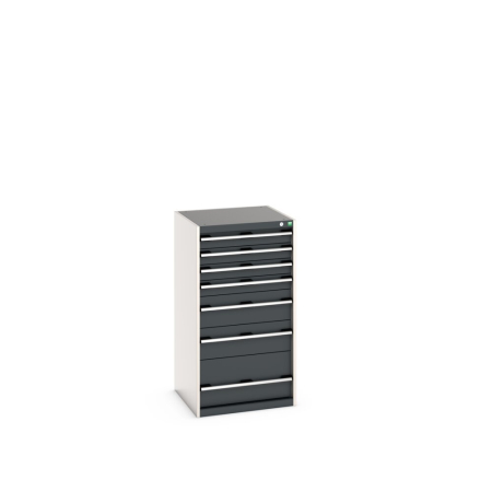 cubio drawer cabinet with 7 drawers WxDxH: 650x650x1200mm
