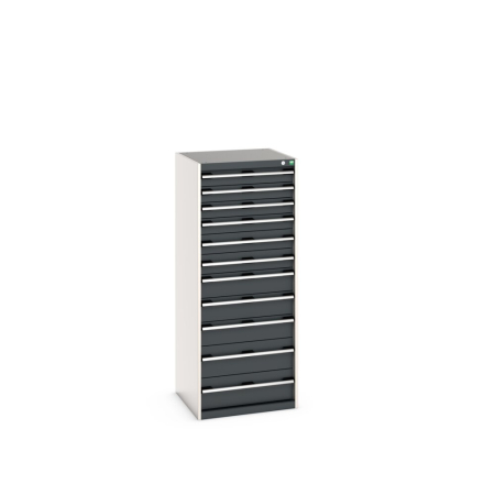 cubio drawer cabinet with 11 drawers WxDxH: 650x650x1600mm