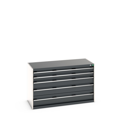 cubio drawer cabinet with 5 drawers WxDxH: 1300x650x800mm