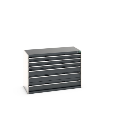 cubio drawer cabinet with 6 drawers WxDxH: 1300x650x900mm