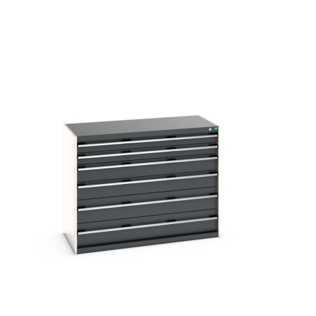 cubio drawer cabinet with 6 drawers WxDxH: 1300x650x1000mm