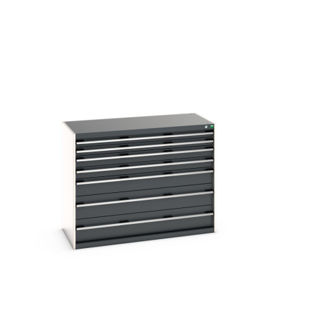 cubio drawer cabinet with 7 drawers WxDxH: 1300x650x1000mm