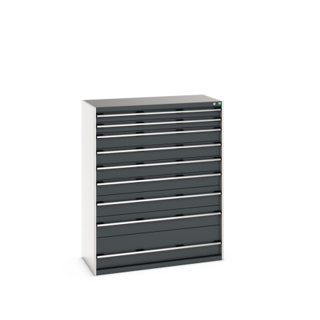cubio drawer cabinet with 9 drawers WxDxH: 1300x650x1600mm