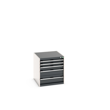 cubio drawer cabinet with 5 drawers WxDxH: 650x750x700mm