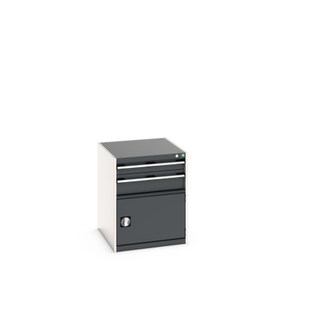 cubio drawer-door cabinet with 2 drawers / door WxDxH: 650x750x800mm