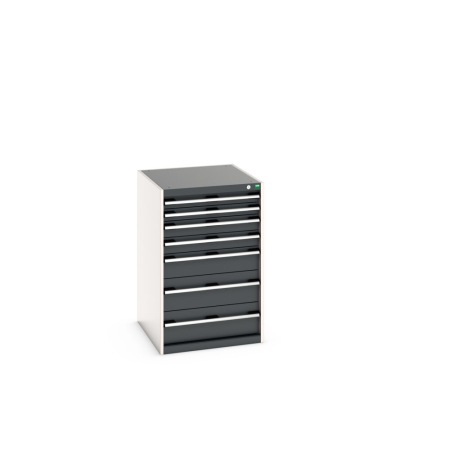 cubio drawer cabinet with 7 drawers WxDxH: 650x750x1000mm