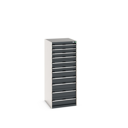 cubio drawer cabinet with 11 drawers WxDxH: 650x750x1600mm