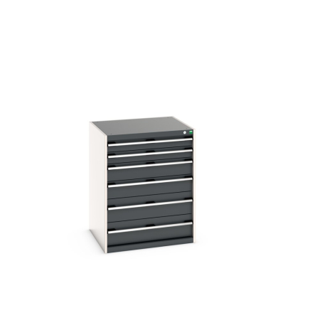 cubio drawer cabinet with 6 drawers WxDxH: 800x750x1000mm