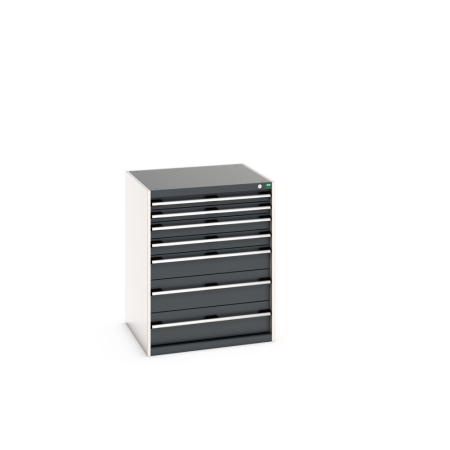 cubio drawer cabinet with 7 drawers WxDxH: 800x750x1000mm