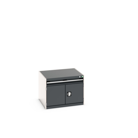 cubio drawer-door cabinet with 1 drawer / door WxDxH: 800x750x600mm