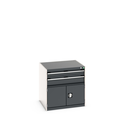cubio drawer-door cabinet with 2 drawers / door WxDxH: 800x750x800mm