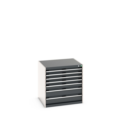 cubio drawer cabinet with 7 drawers WxDxH: 800x750x800mm