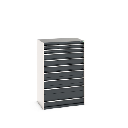 cubio drawer cabinet with 9 drawers WxDxH: 1050x750x1600mm