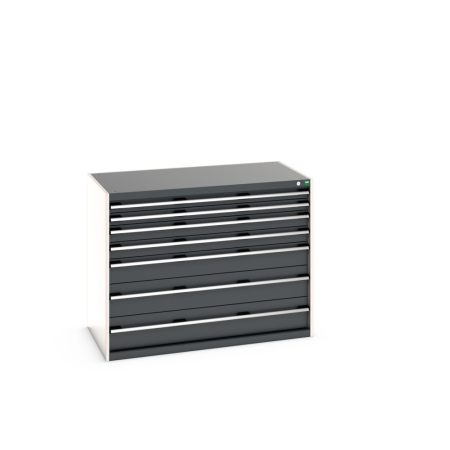 cubio drawer cabinet with 7 drawers WxDxH: 1300x750x1000mm