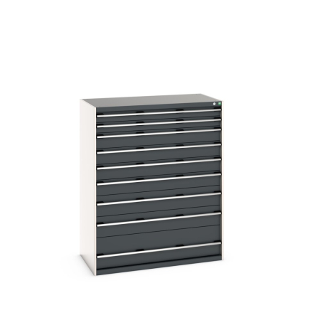cubio drawer cabinet with 9 drawers WxDxH: 1300x750x1600mm