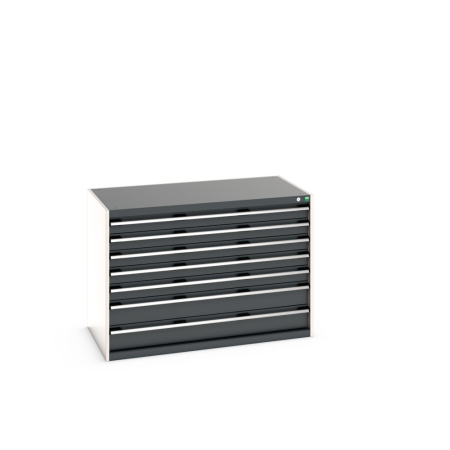 cubio drawer cabinet with 7 drawers WxDxH: 1300x750x900mm